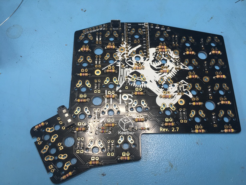 soldering the other board