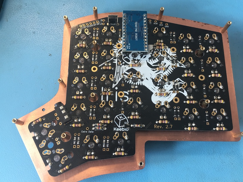 Soldering on the micro-controllers